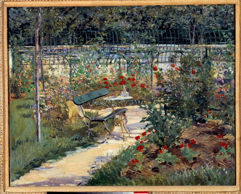 エドワール・マネ、ベンチにて、希少な画集より、状態良好、新品高級額 Edouard_Manet_-