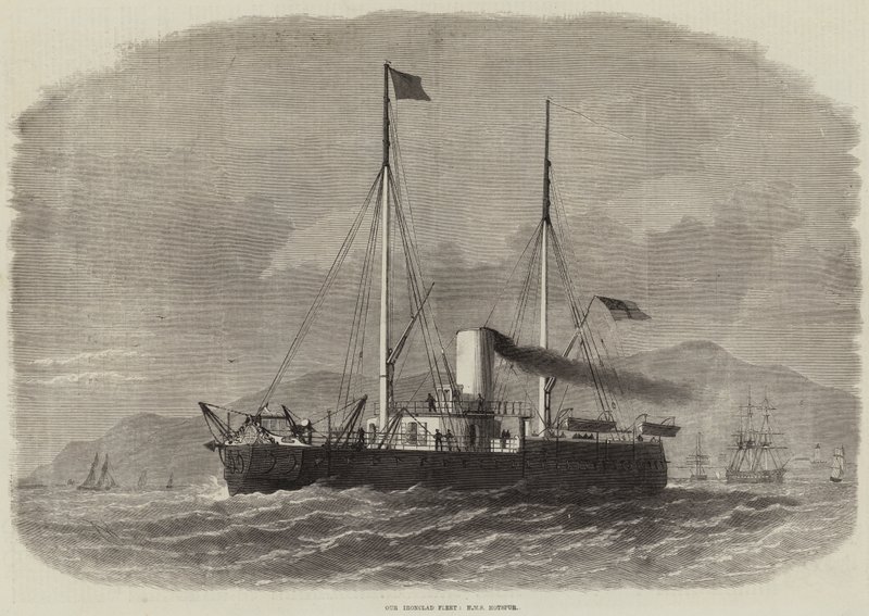私たちの鉄クラッド艦隊、HMS Hotspur 作： エドウィン・ウィードン