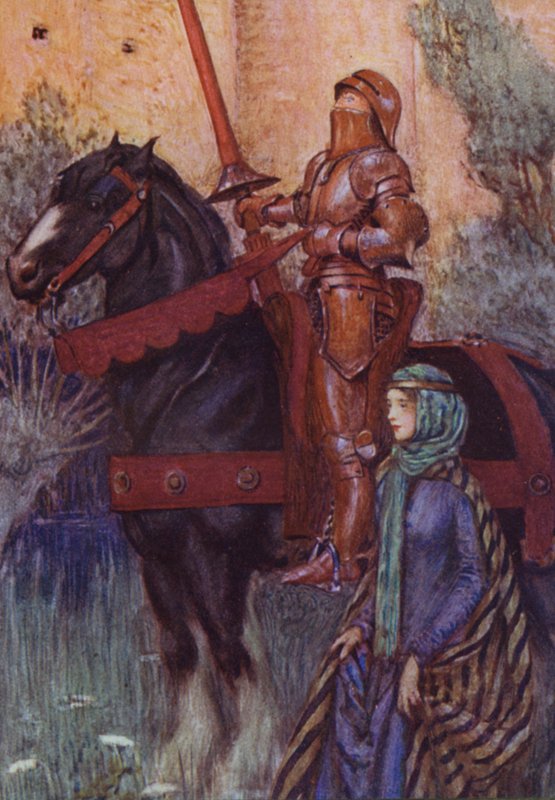 Alfred Lord Tennyson による Idylls Of The King のイラスト (カラーリソ) 作： エリナーフォーテスキュー-ブリックデール