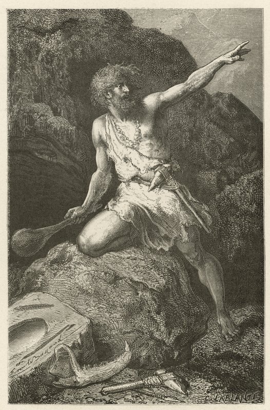 磨かれた石の時代の男 作： エミール・アントワーヌ・バヤール