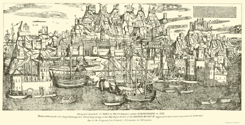 1513年にポルトガルのアルボカーケ下でアデンのエスカレードを試みた 作： 英語学校