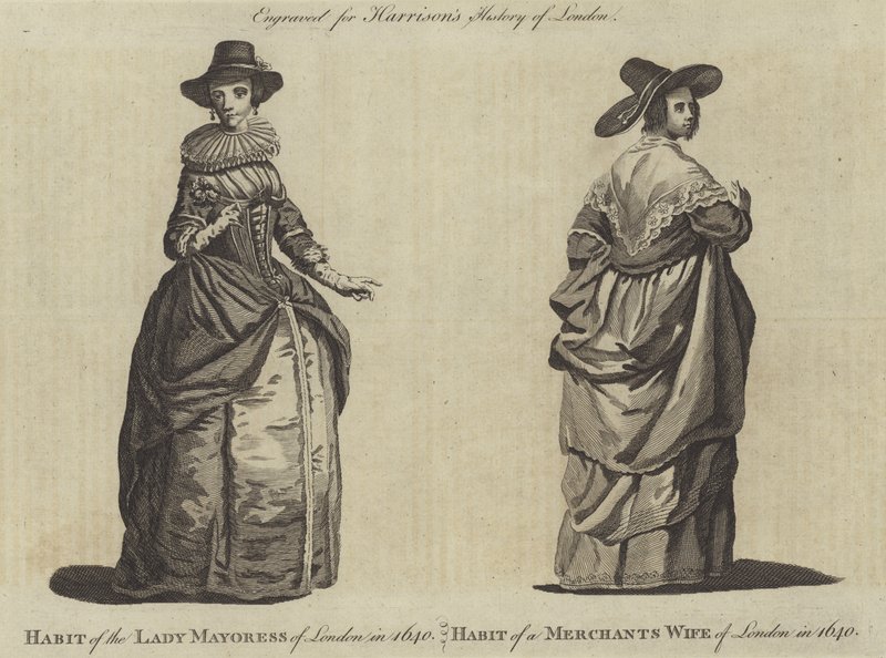 1640年のロンドン市長夫人の習慣と1640年のロンドンの商人妻の習慣 作： 英語学校