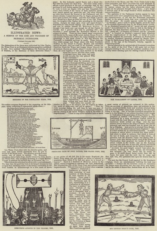 イラスト入りニュース、絵画ジャーナリズムの台頭と進展のスケッチ 作： 英語学校