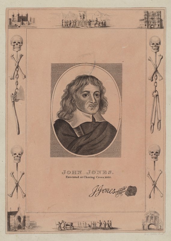 ジョンジョーンズ、1660年にチャリングクロスで処刑 作： 英語学校