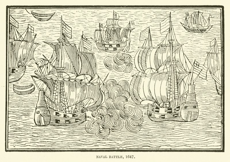 海戦、1647年 作： 英語学校