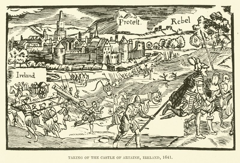 アイルランドのアルティーヌ城の撮影、1641年 作： 英語学校