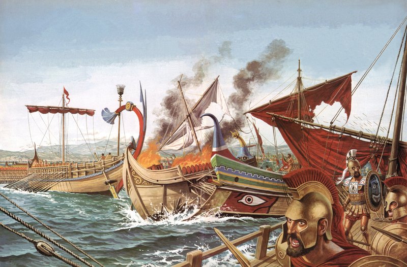 サラミスの戦い、紀元前480年 作： 英語学校