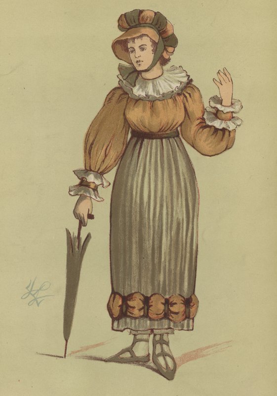 1820年のジョージ4世のレディースコスチューム 作： 英語学校