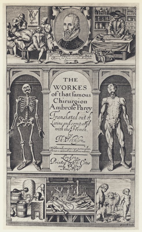 A Pare, The Workes, T Cotes and R Young 1634年（モノクロ写真 作： 英語の写真家