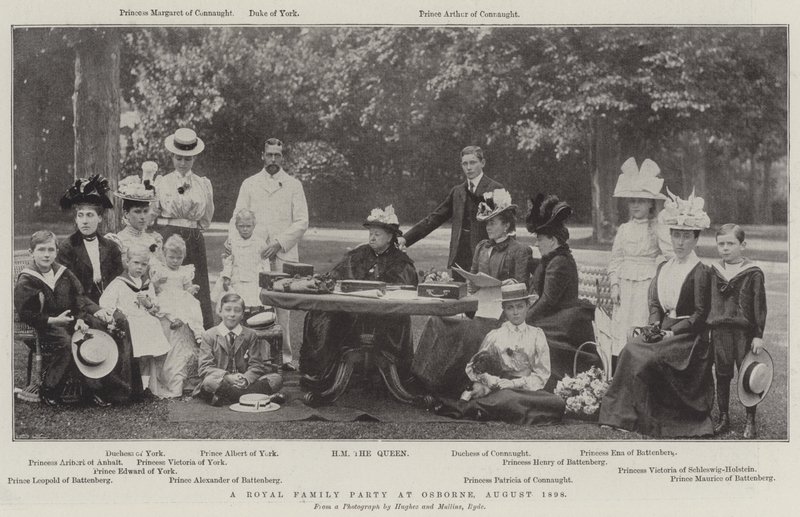 1898年8月、オズボーンでの王室パーティー 作： 英語の写真家