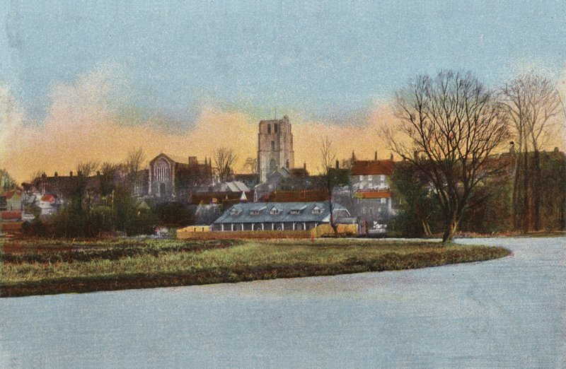 Beccles、川から 作： 英語の写真家