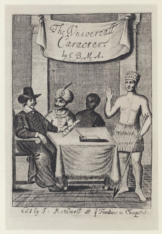 Cベック『The Vniversall Caracter, I Rothwell』1657年（モノクロ写真 作： 英語の写真家