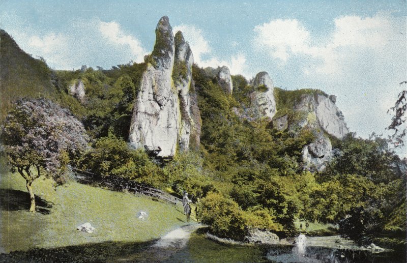 Dovedale、ピカリングトース 作： 英語の写真家