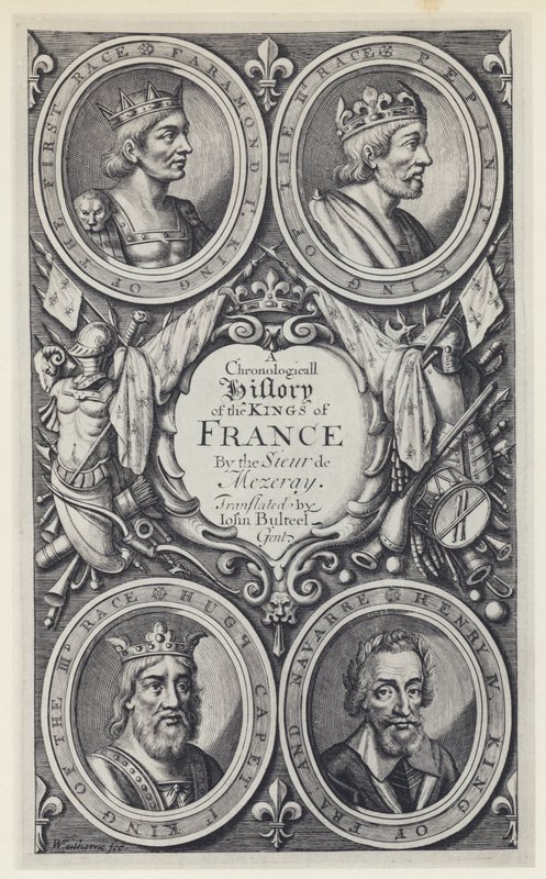 F Eudes de Mezeray, A Chronologicall History of the Kings of France, Tr J Bulteel, T N for T Basset, etc 1683 (モノクロ写真) 作： 英語の写真家
