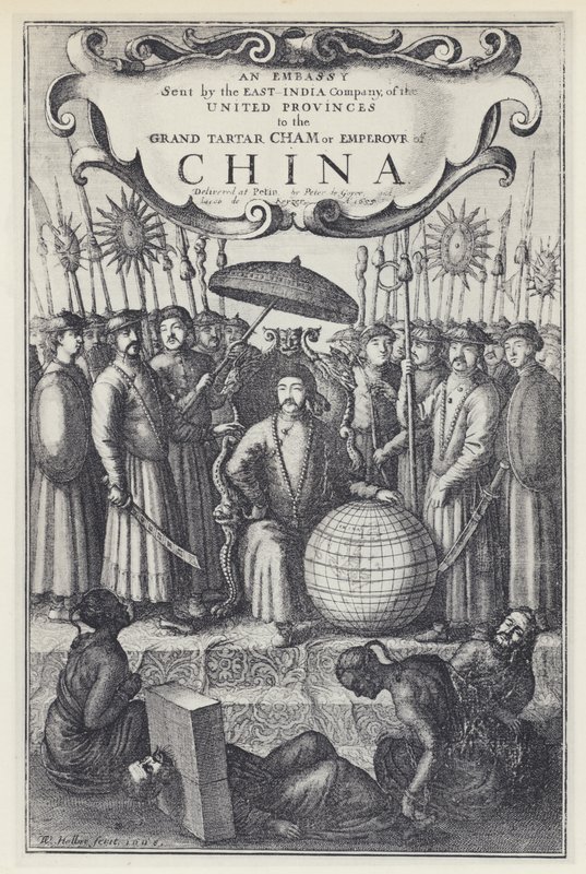 J Nieuhof, An Embassy sent by the East India Company to China, Tr J Ogilby 1673 (bw-photo) 作： 英語の写真家