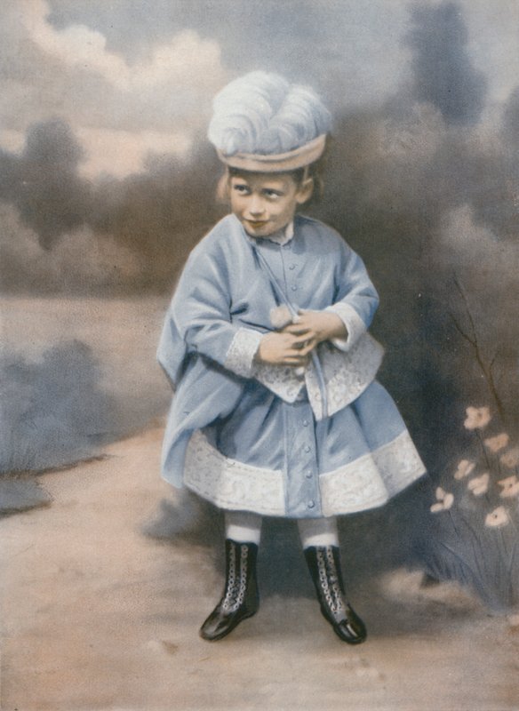 幼い頃のジョージ5世、サンドリンガム、ノーフォーク、1868年 作： 英語の写真家