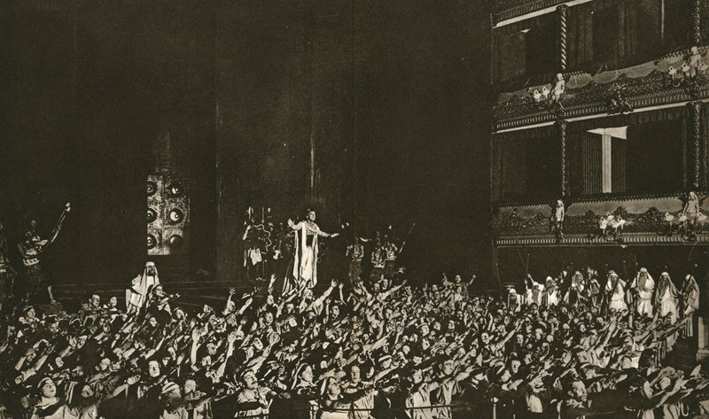 マックスラインハルトオエディプスレックスとジョンマーティンハーヴェイ、1912年 作： 英語の写真家