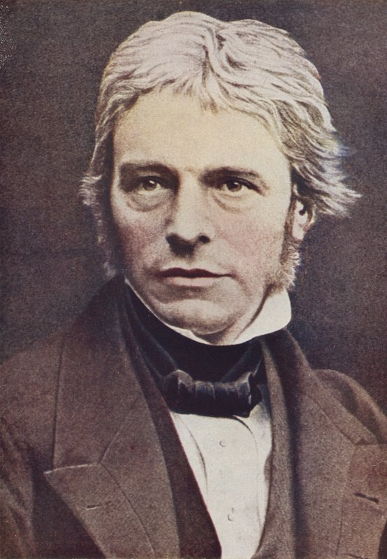 マイケル・ファラデー、英国の物理学者および化学者（カラー写真） 作： 英語の写真家