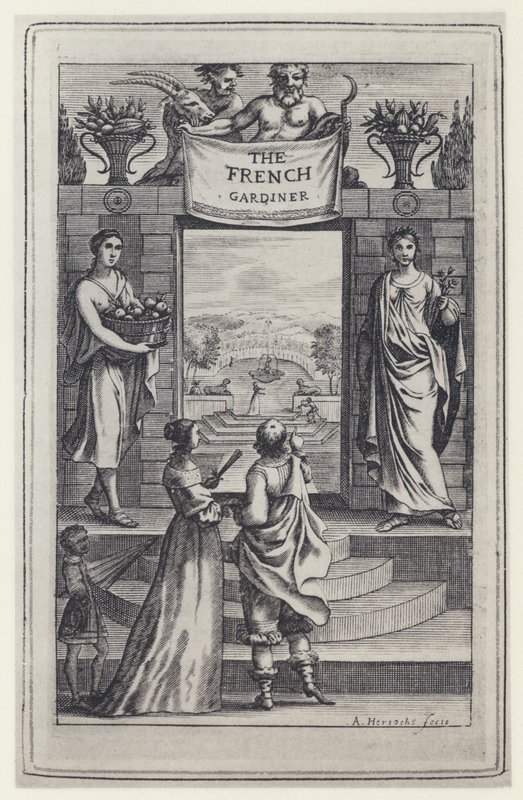 N de Bonnefons, The French Gardiner, Tr J Evelyn, J Crooke 1658 (bw-photo) 作： 英語の写真家