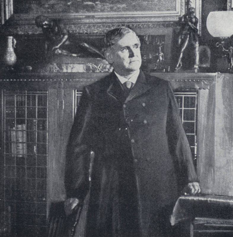 フィリップス・ブルックス氏の書斎（モノクロ写真 作： 英語の写真家