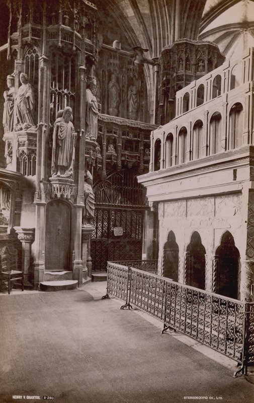 ウェストミンスター寺院のヘンリー5世の内部の画像のあるはがき 作： 英語の写真家
