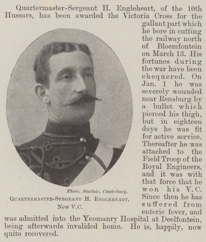 Quartermaster-Sergeant H Engleheart、新VC 作： 英語の写真家
