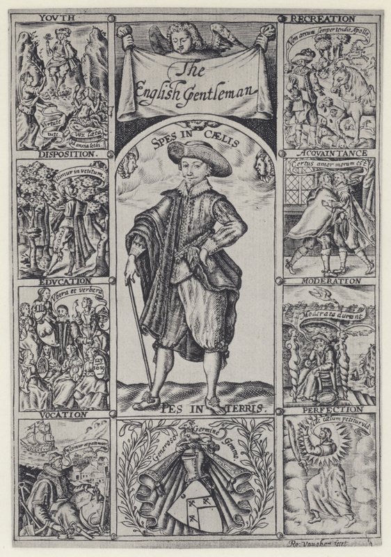 R Brathwait, The English Gentleman, J Haviland for R Bostock 1630 (白黒写真) 作： 英語の写真家