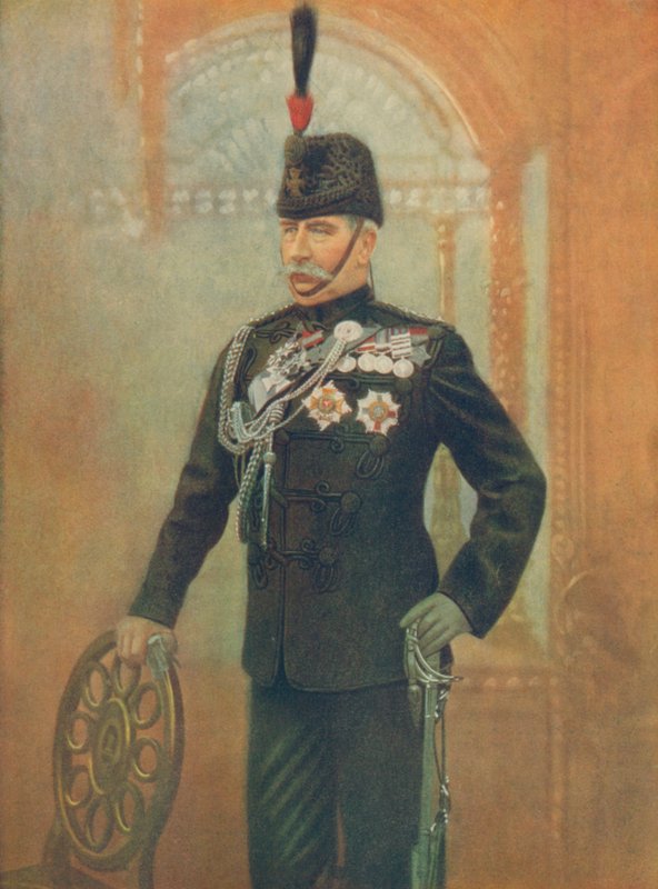 ほんと。レッドバー卿、ナタールで指揮。大佐の制服、キングのロイヤルライフル軍団 作： 英語の写真家