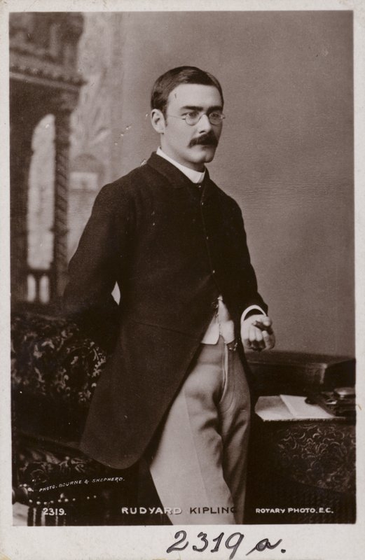 Rudyard Kipling（1865-1936）、英語の短編小説家、詩人、小説家 作： 英語の写真家