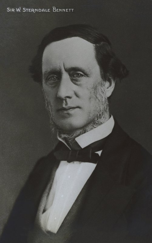 Sir William Sterndale Bennett（イギリスの作曲家、指揮者、ピアニスト）（モノクロ写真 作： 英語の写真家