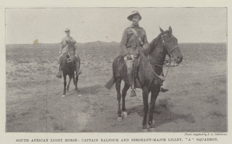 南アフリカの軽馬、バルフォア船長、リリー軍曹、戦隊 作： 英語の写真家