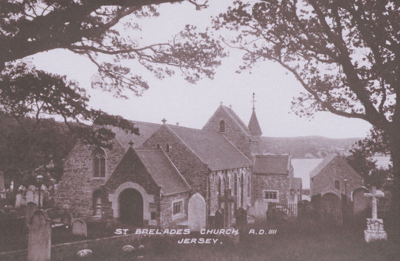 St Brelades Church AD 1111, Jersey (モノクロ写真) 作： 英語の写真家