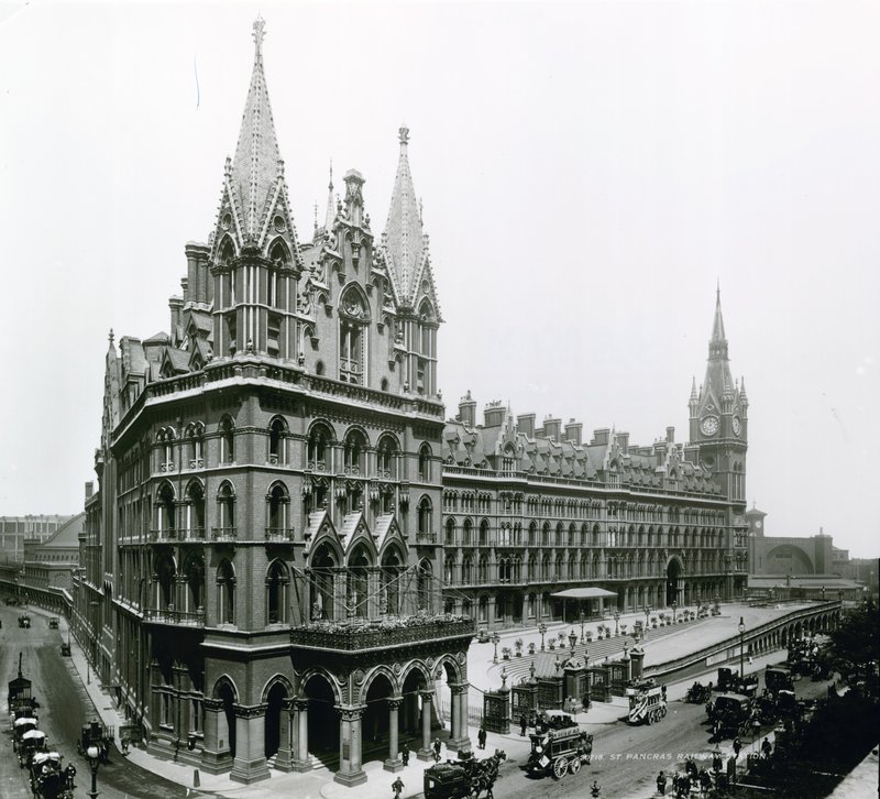 セントパンクラス駅; 1899年4月の写真 作： 英語の写真家