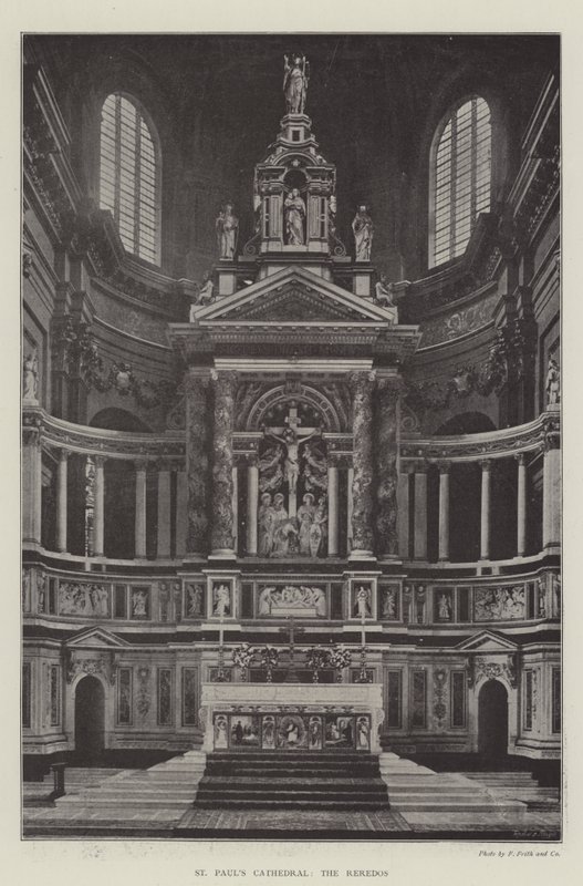 セントポール大聖堂、Reredos 作： 英語の写真家