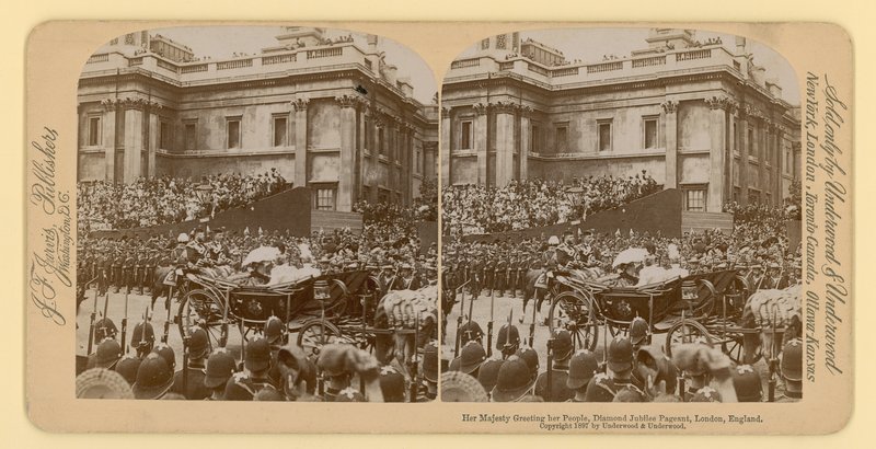 ビクトリア女王のダイヤモンドジュビリーの立体印刷 作： 英語の写真家