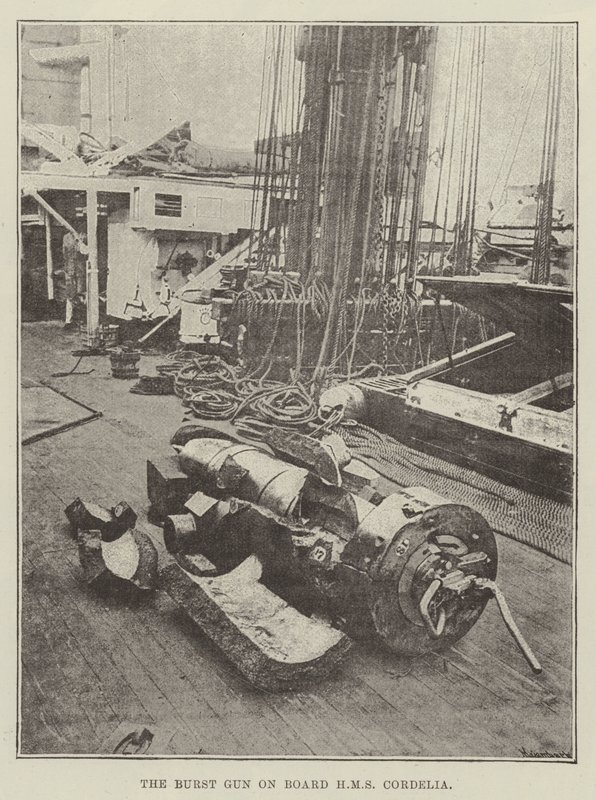 HMS Cordelia搭載のバーストガン 作： 英語の写真家