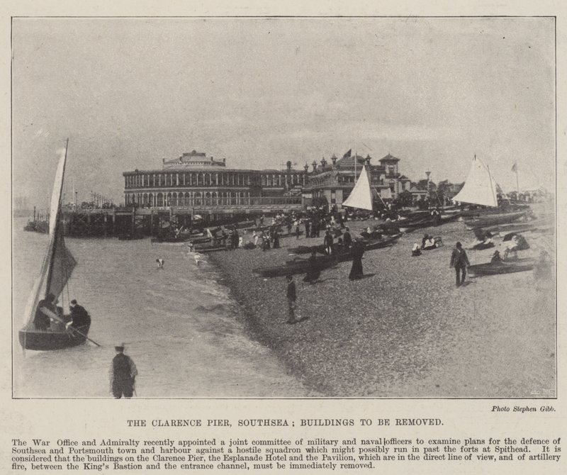 クラレンスピア、サウスシー、1896年5月2日、削除される建物 作： 英語の写真家