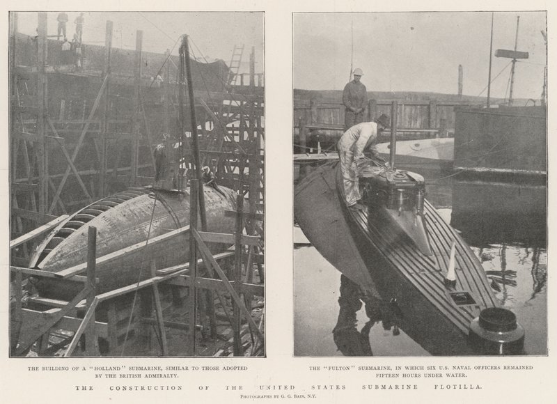 アメリカ合衆国潜水艦の艦隊の建設 作： 英語の写真家
