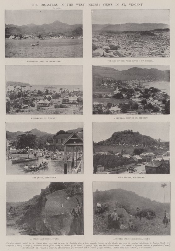 西インド諸島の災害、セントビンセントの見解 作： 英語の写真家