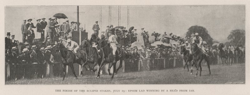 7月19日、Eclipseステークスの終了、Epsom LadがIanのヘッドに勝利 作： 英語の写真家