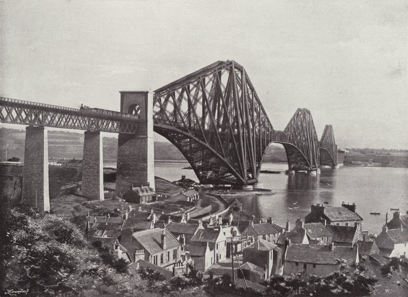 ノースクイーンズフェリーのフォース橋 作： 英語の写真家