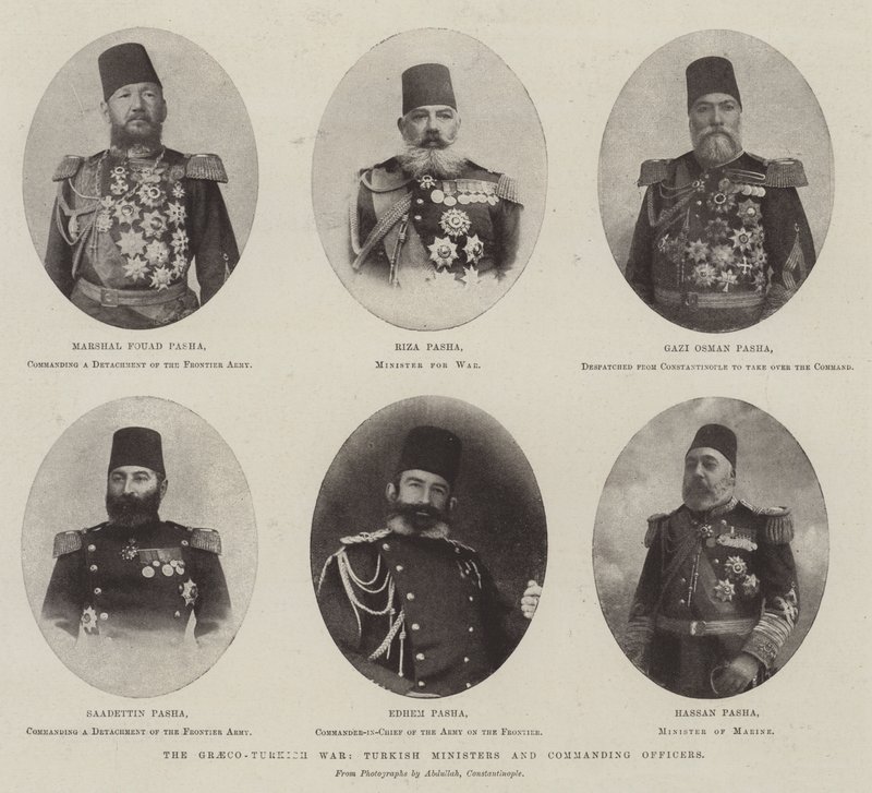 グレコ-トルコ戦争、トルコの大臣および司令官 作： 英語の写真家