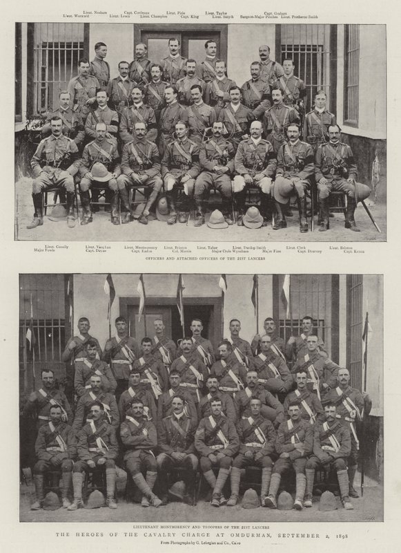1898年9月2日、オムドゥルマンでの騎兵隊の英雄 作： 英語の写真家