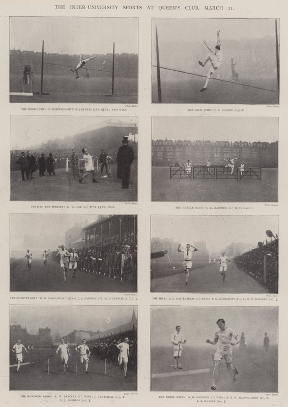 3月21日、クイーンズクラブでの大学間スポーツ 作： 英語の写真家