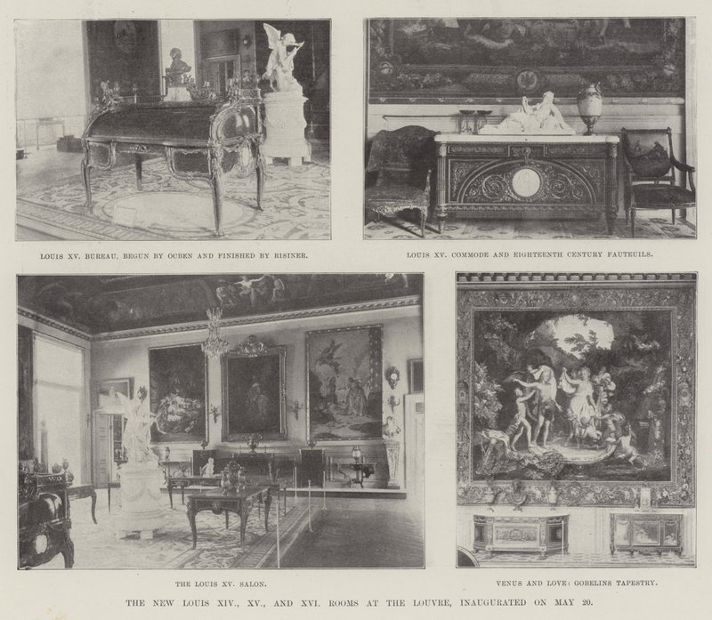5月20日に開館したルーヴル美術館の新ルイ14世、15世、16世の部屋 作： 英語の写真家