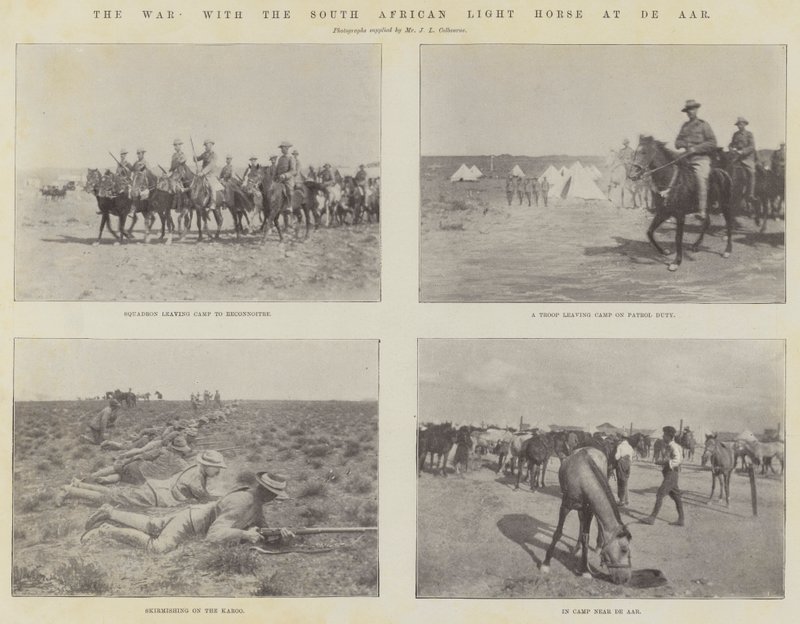 デアールでの南アフリカの軽馬との戦争 作： 英語の写真家