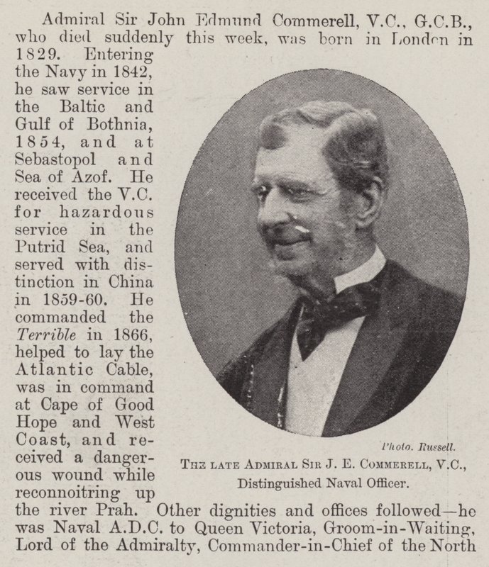 故海軍大将JEコメレル、VC、著名な海軍将校 作： 英語の写真家