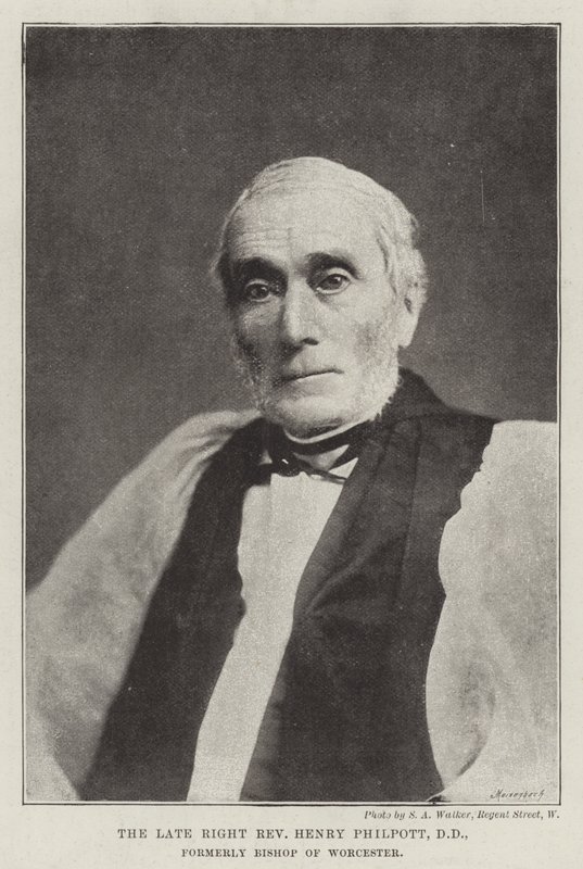 故右リー牧師ヘンリー・フィルポット、DD、以前はウスターの司教 作： 英語の写真家
