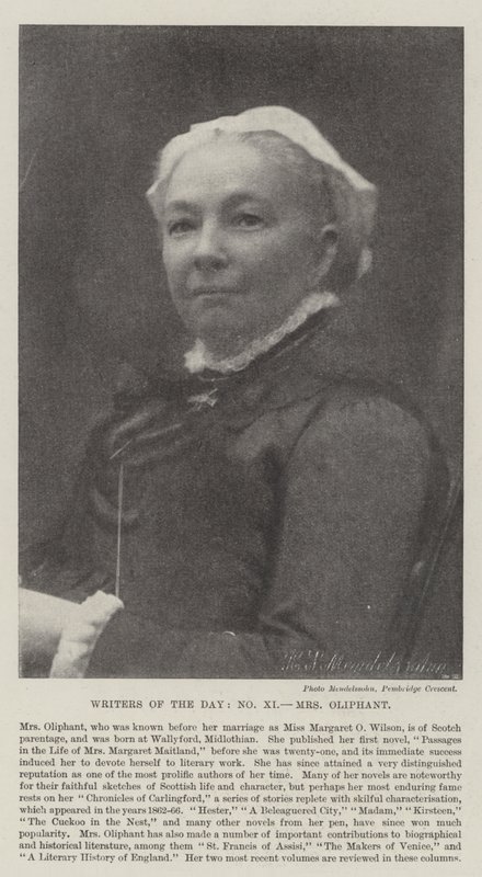 今日の作家、夫人オリファント 作： 英語の写真家