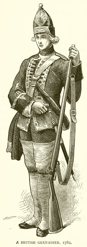 イギリスの擲弾兵、1782年 作： 英語学校
